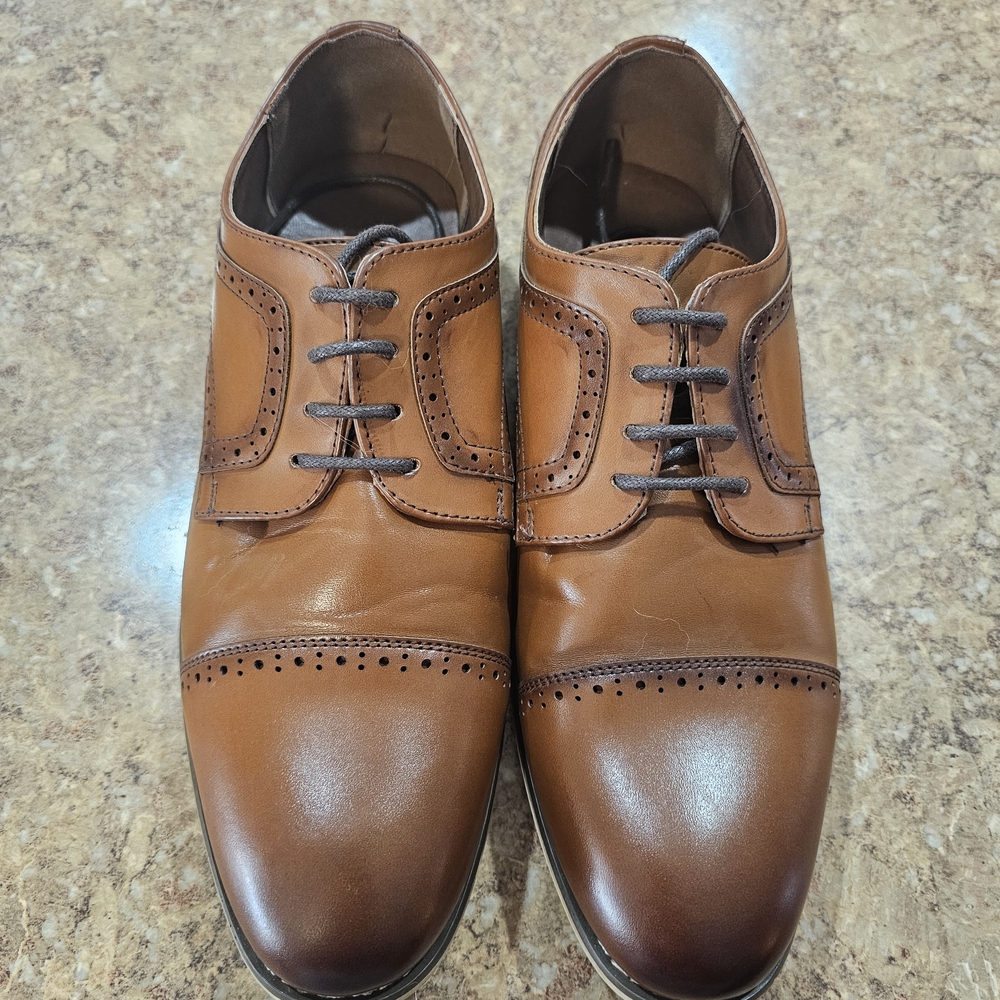 Stacy Adams Tan Leather Oxfords